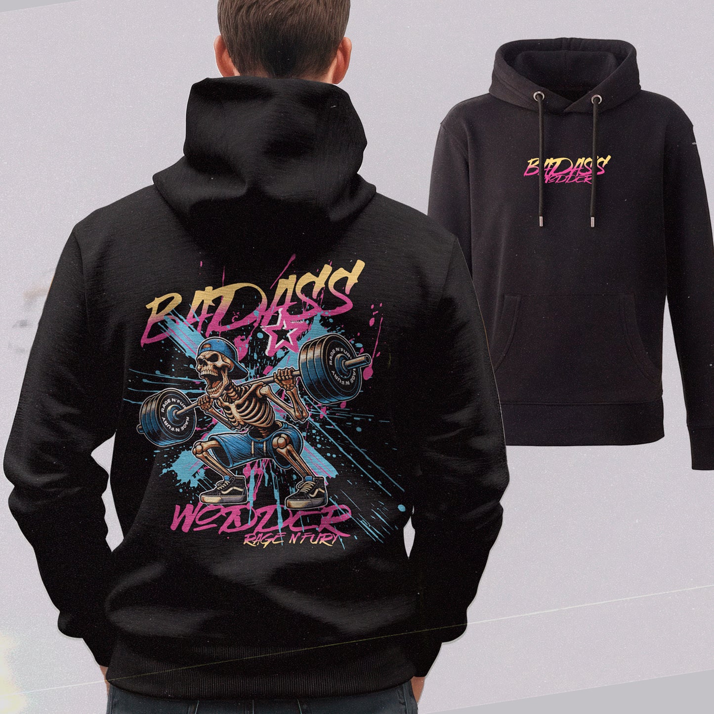 Sweat Hoodie Noir Femme à personnaliser