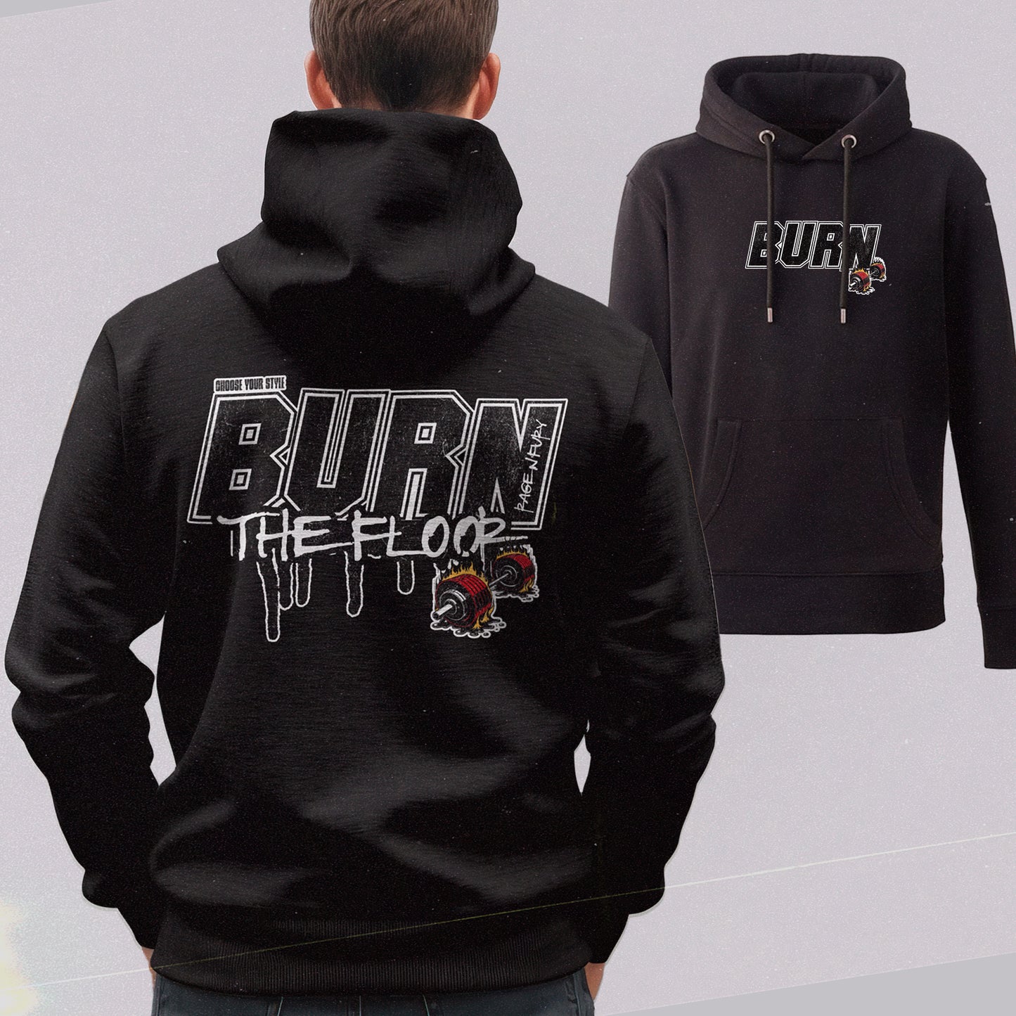 Sweat Hoodie Noir Femme à personnaliser