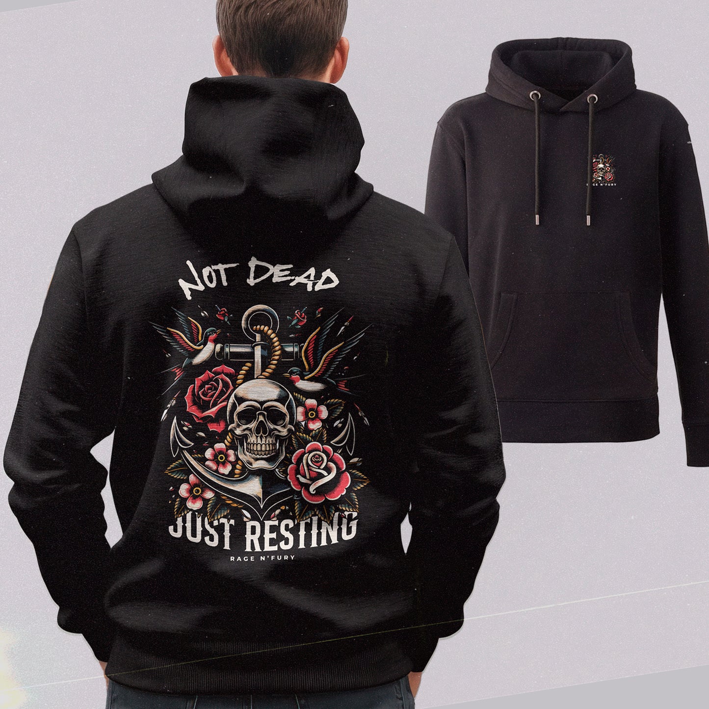 Sweat Hoodie Noir Femme à personnaliser