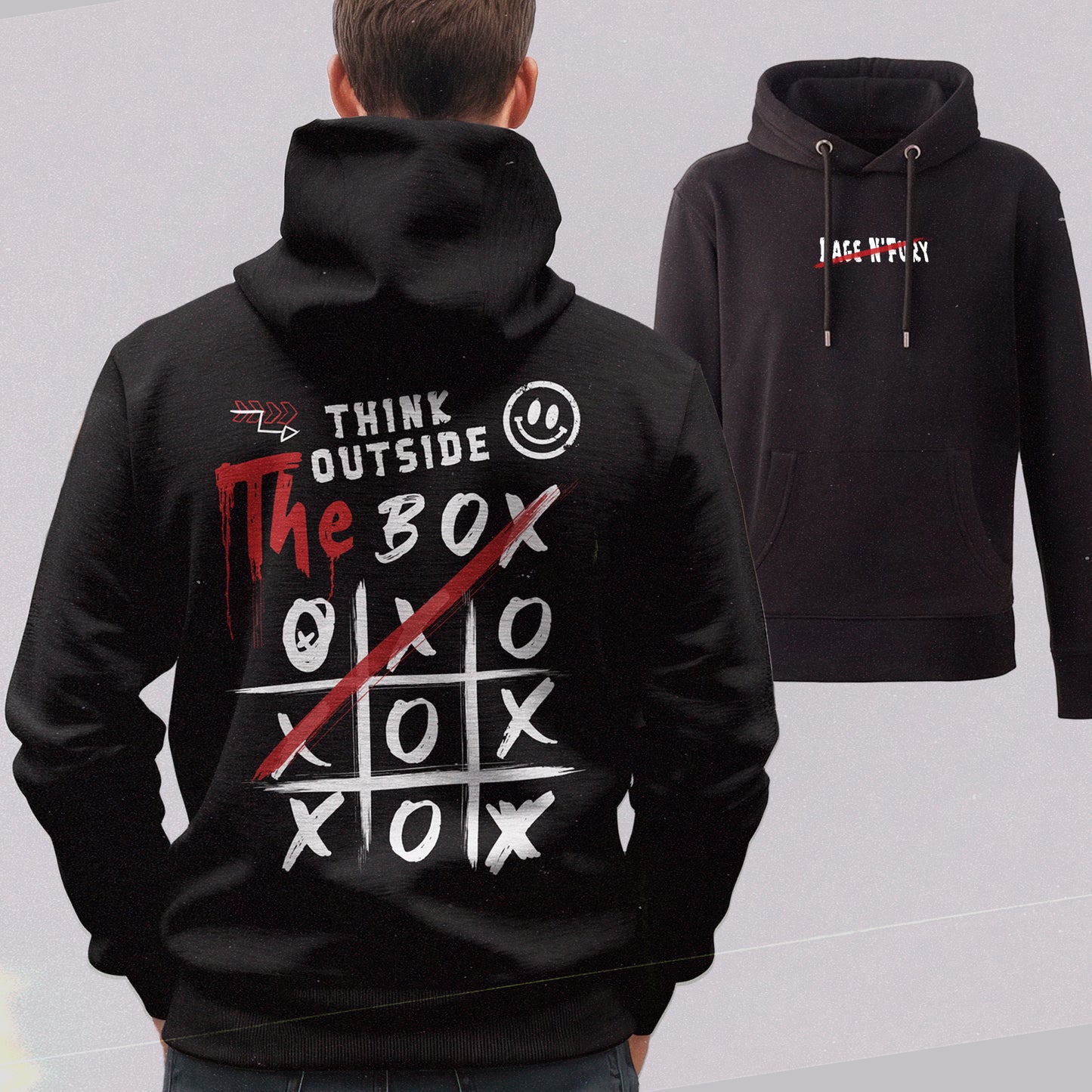 Sweat Hoodie Noir Femme à personnaliser