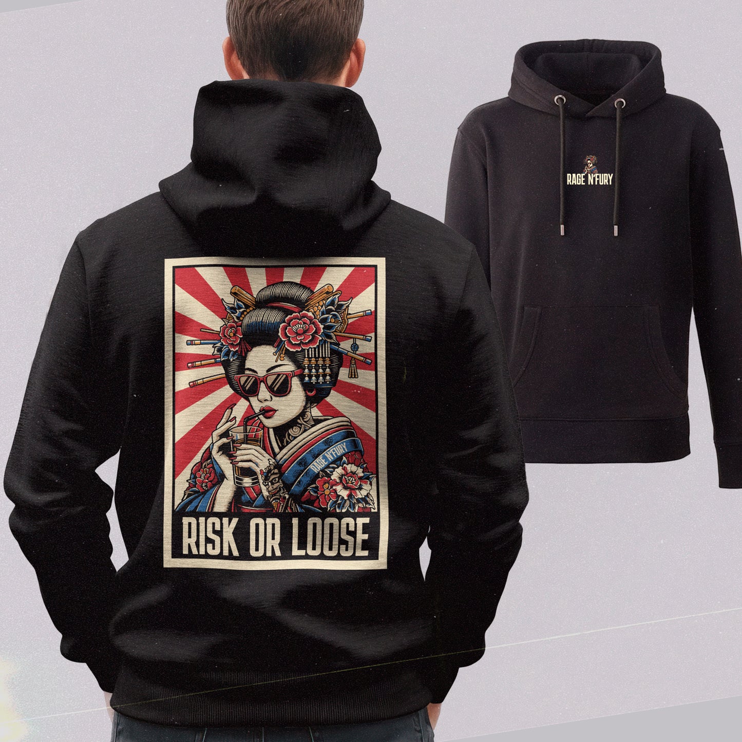 Sweat Hoodie Noir Femme à personnaliser