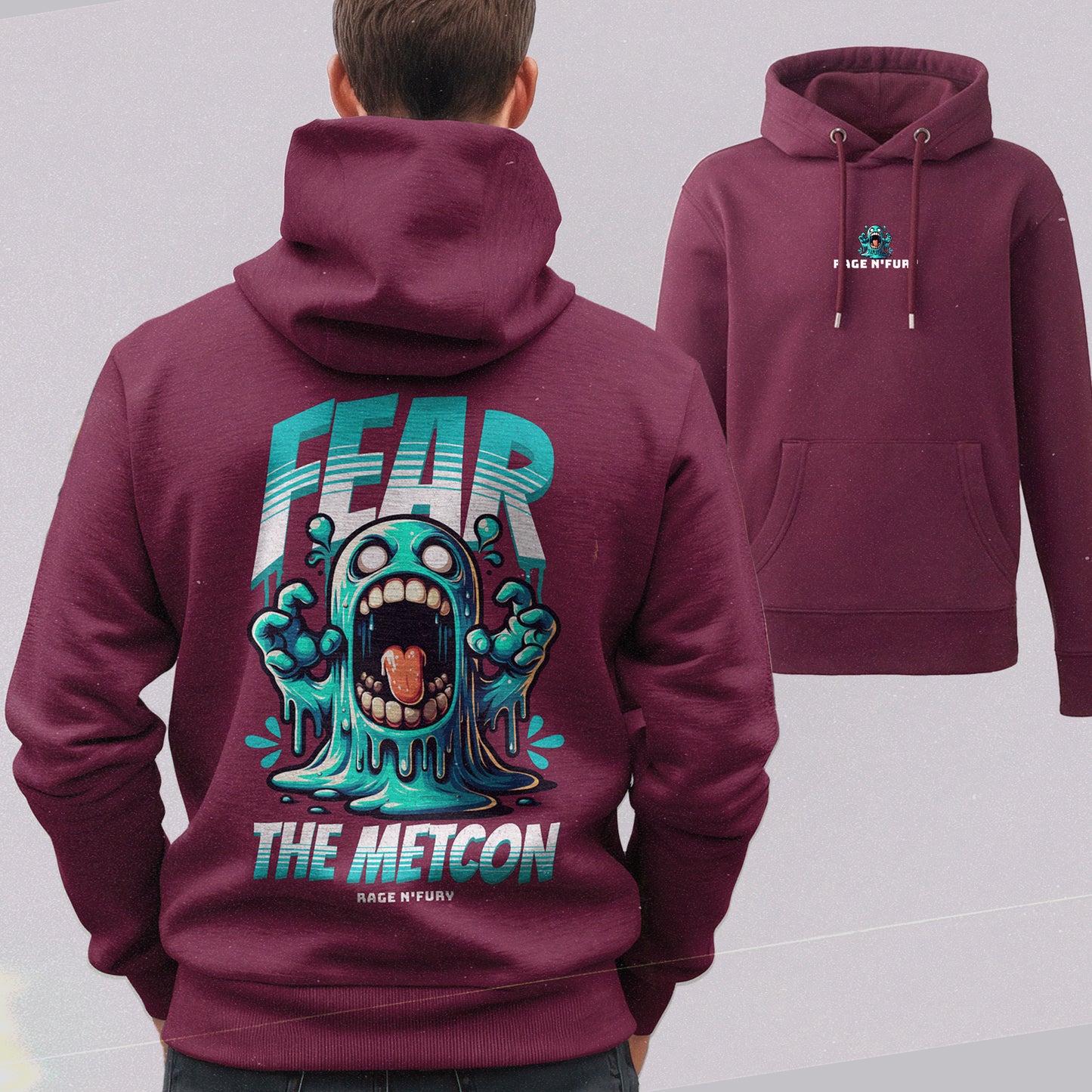 Sweat Hoodie Homme Burgundy à personnaliser