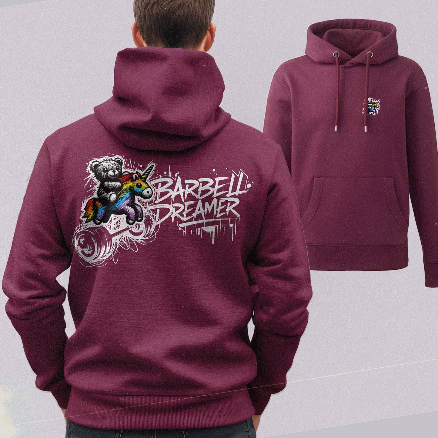 Sweat Hoodie Homme Burgundy à personnaliser