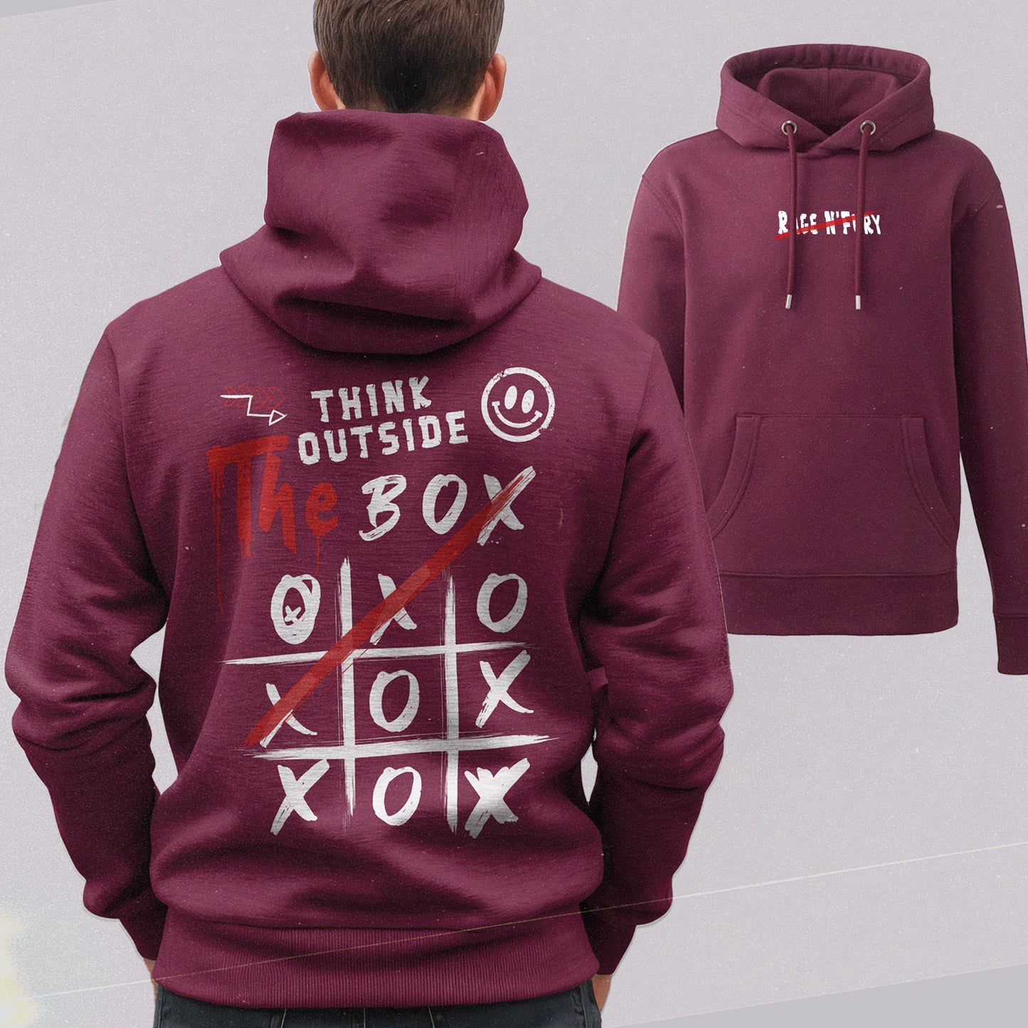 Sweat Hoodie Burgundy Femme à personnaliser