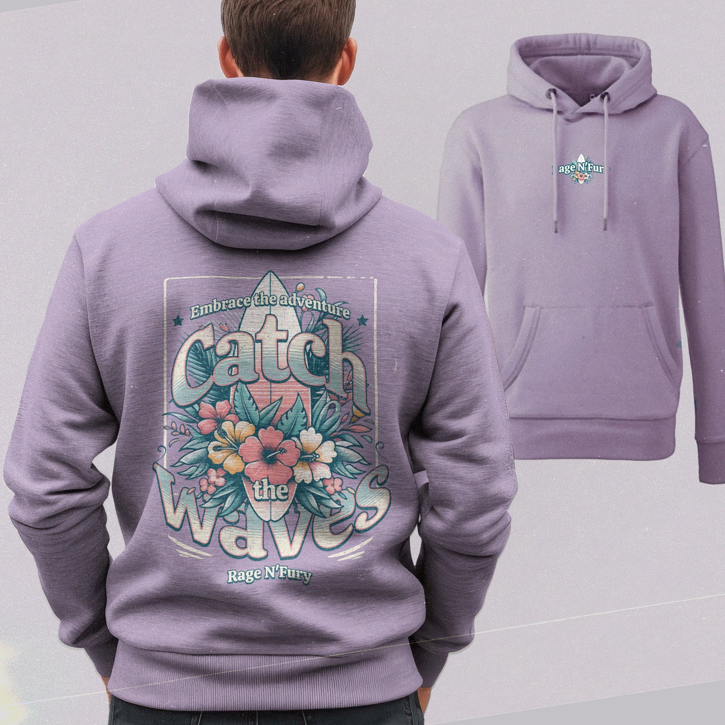 Sweat Hoodie Homme Lavande à personnaliser