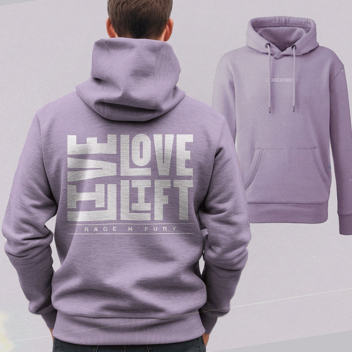 Sweat Hoodie Homme Lavande à personnaliser