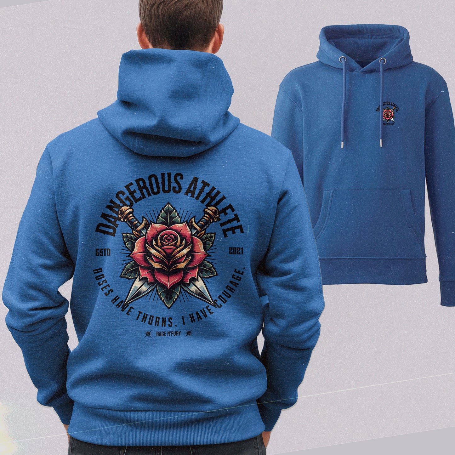 Sweat Hoodie Homme Royal Blue à personnaliser