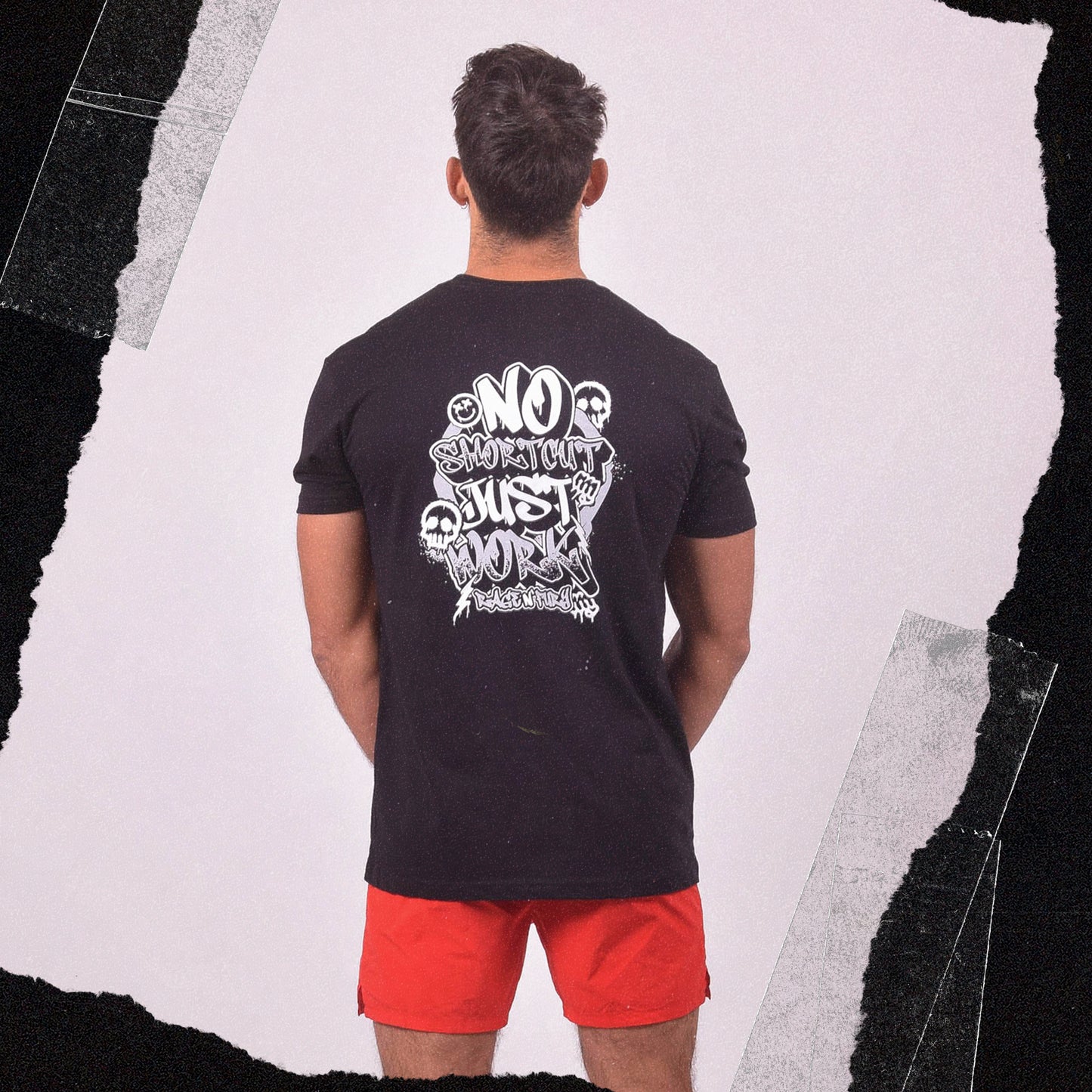 Tshirt Just Work N&B Homme