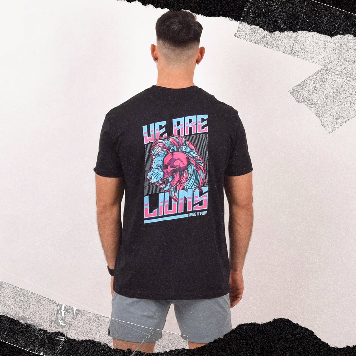 Tshirt noir LION SPIRIT