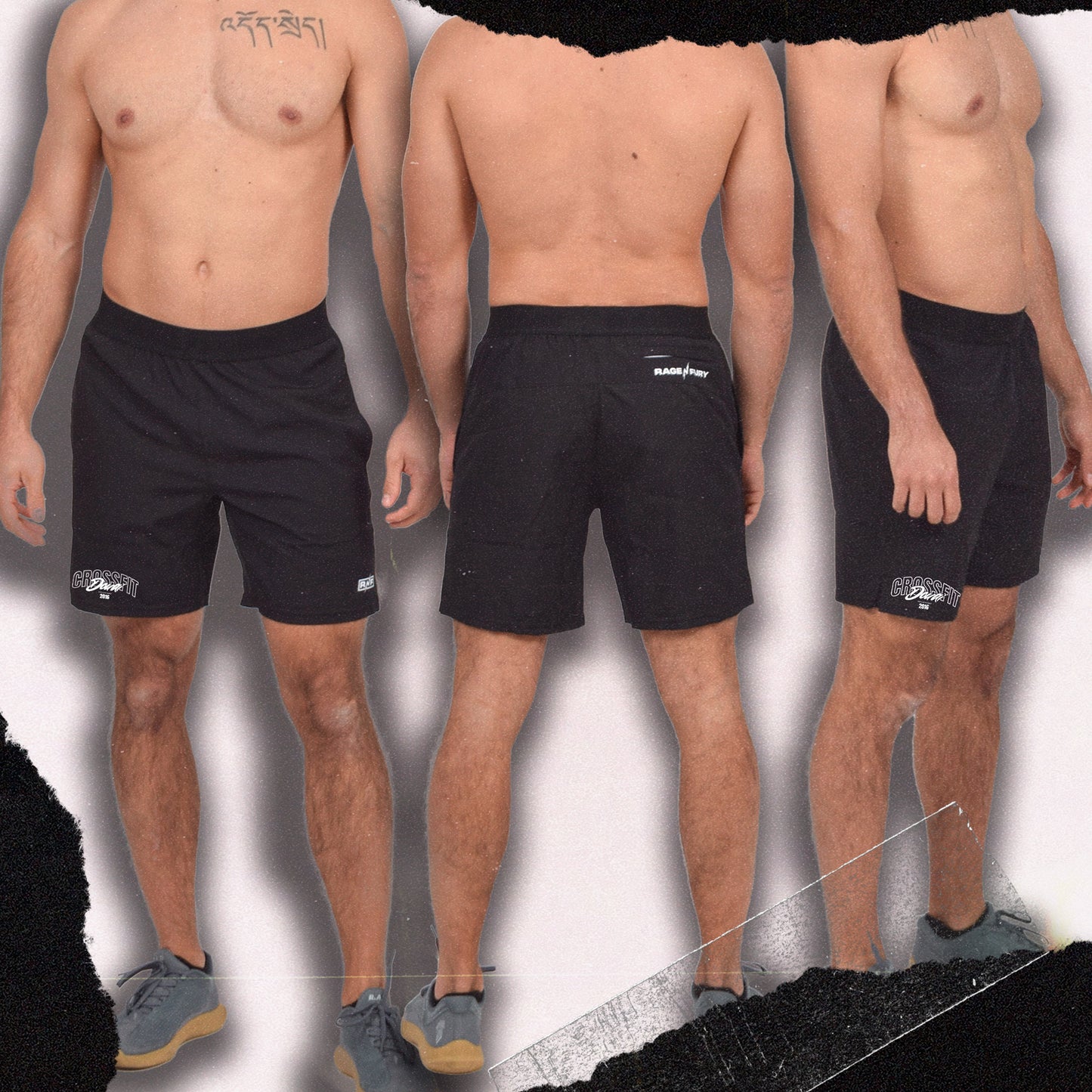 Pantalones cortos grises implacables