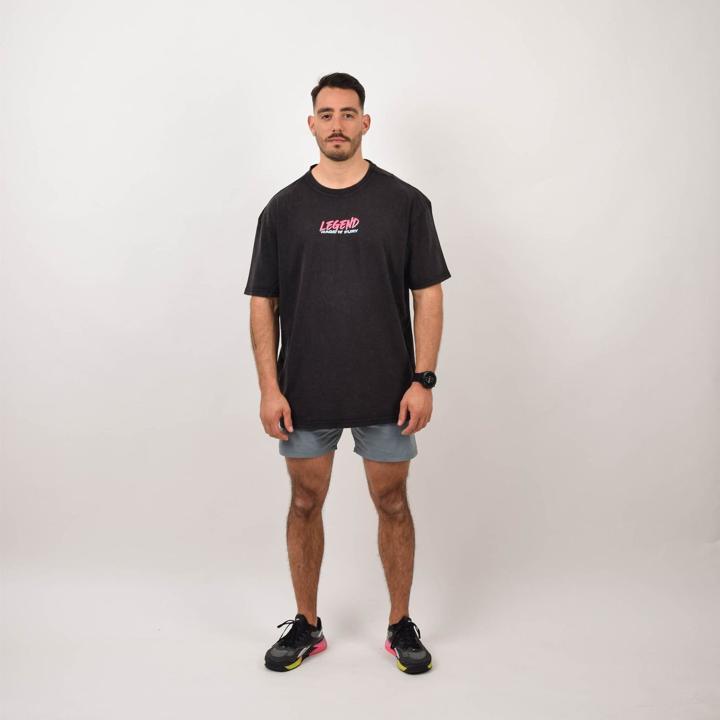 Tshirt unisex Oversize Black Washed LEGEND