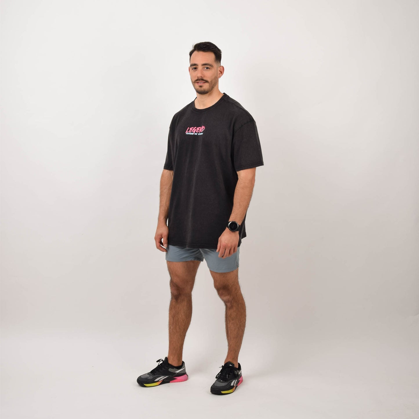 Tshirt unisex Oversize Black Washed LEGEND