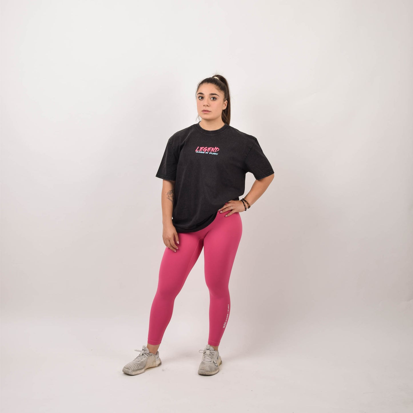 Tshirt unisex Oversize Black Washed LEGEND