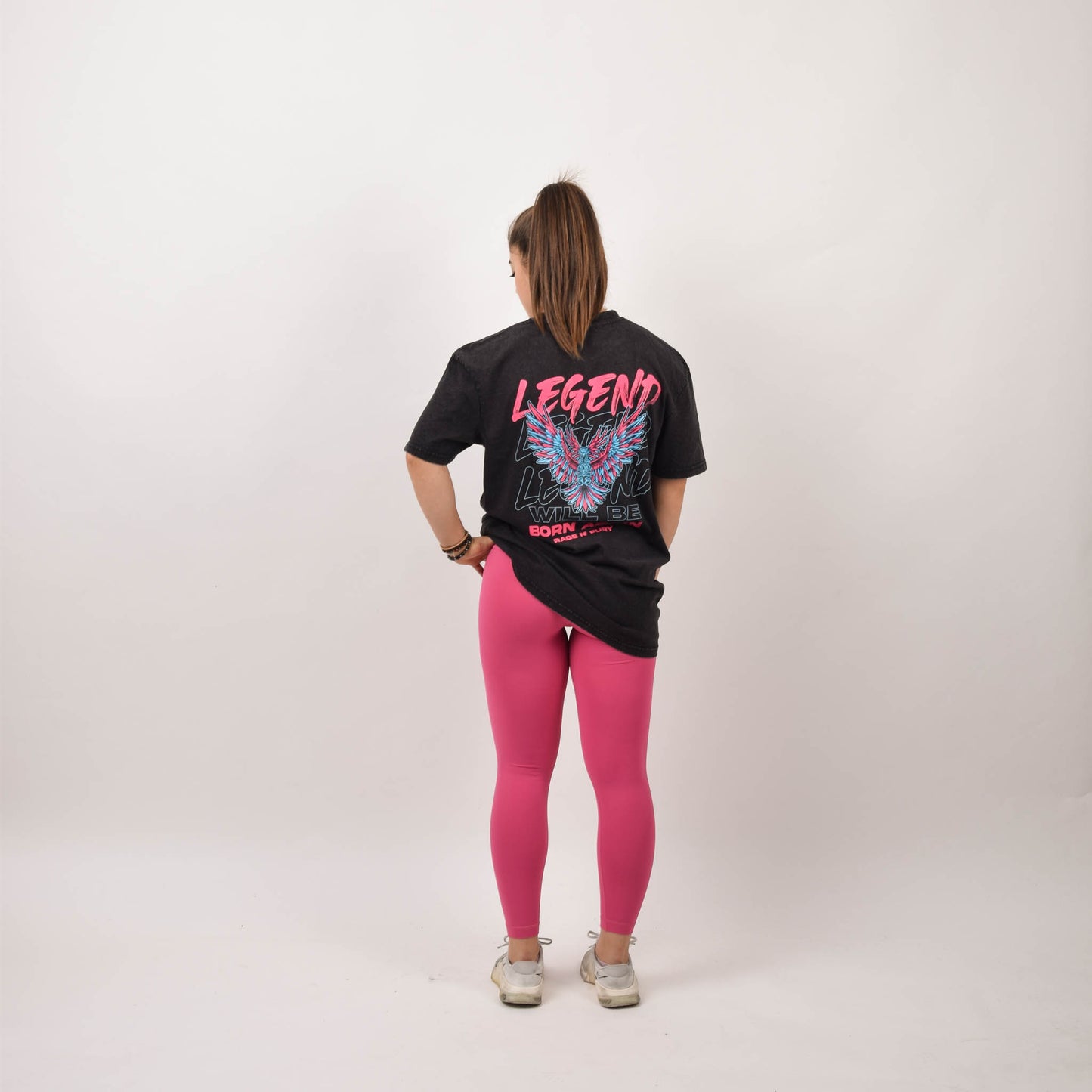 Tshirt unisex Oversize Black Washed LEGEND