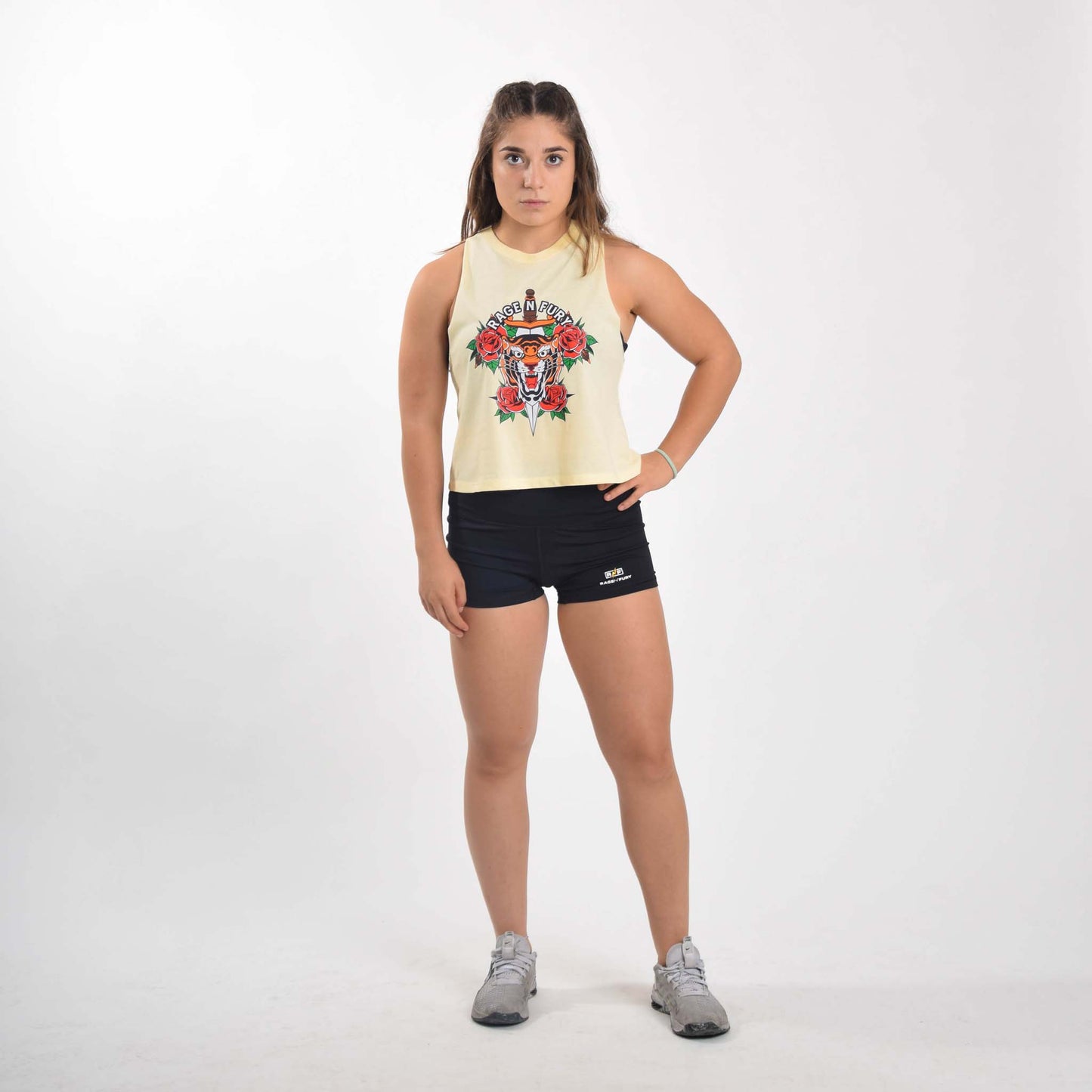 Tshirt Tank Don't Mess With Me Vanille