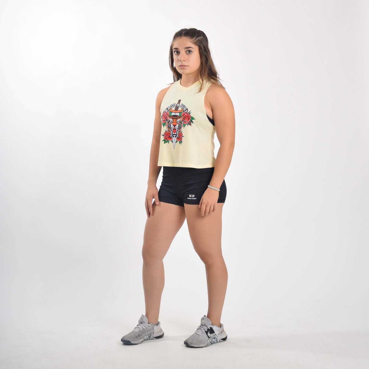 Tshirt Tank Don't Mess With Me Vanille