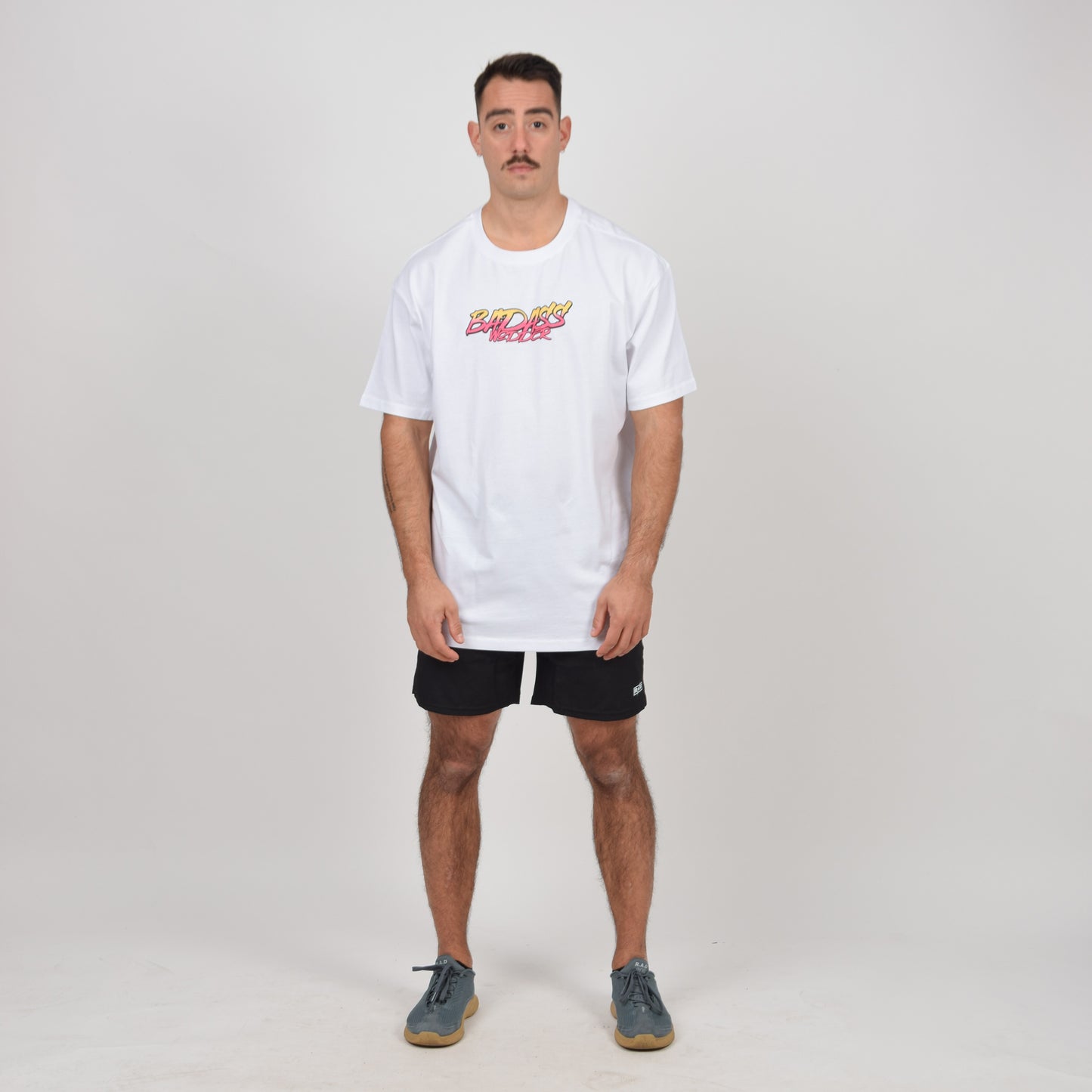 Tshirt Oversize Badass Blanc Homme