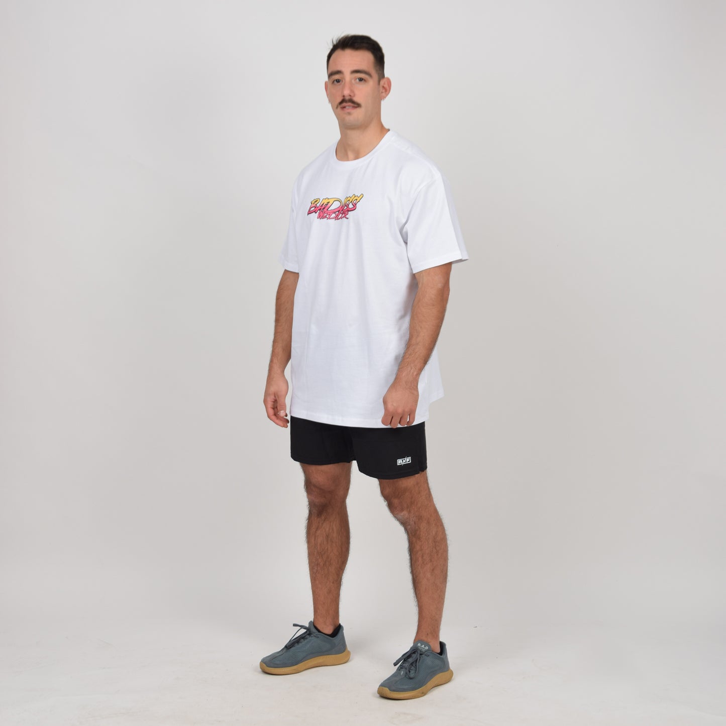 Tshirt Oversize Badass Blanc Homme