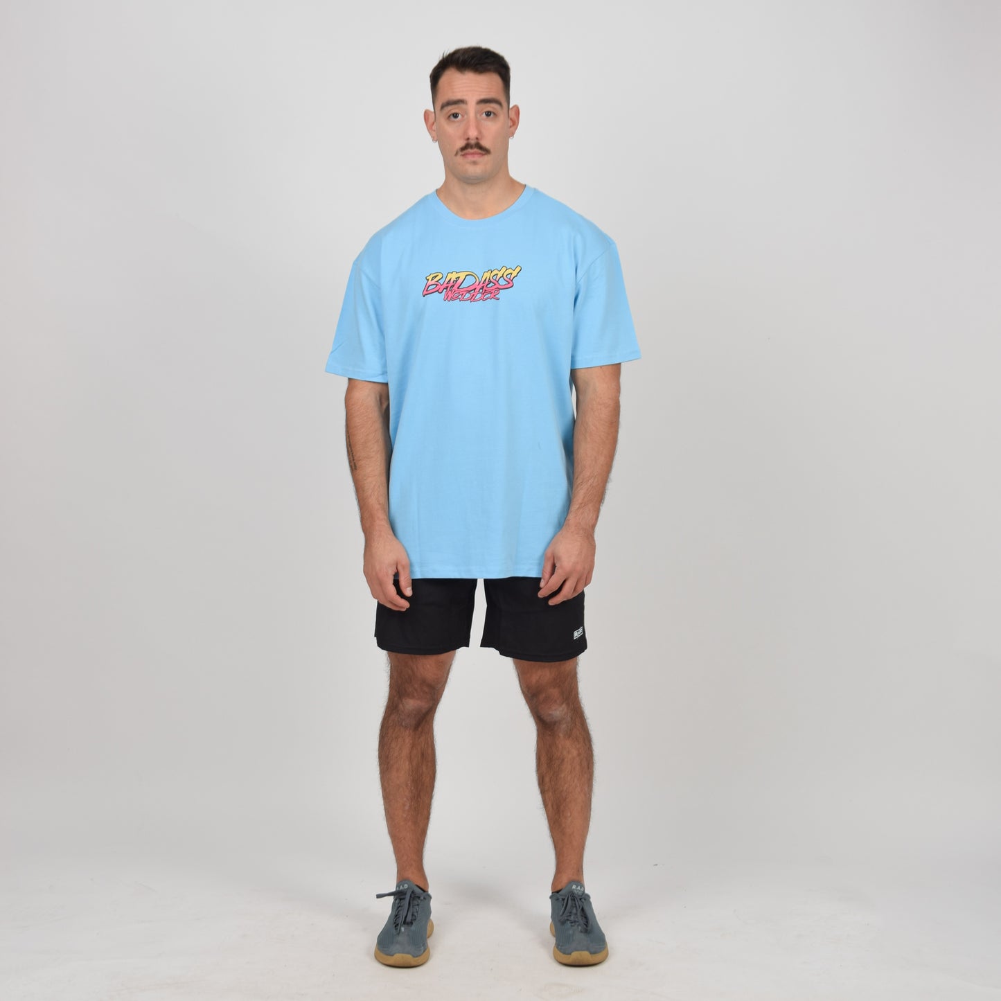 Tshirt Oversize Badass Bleu Homme