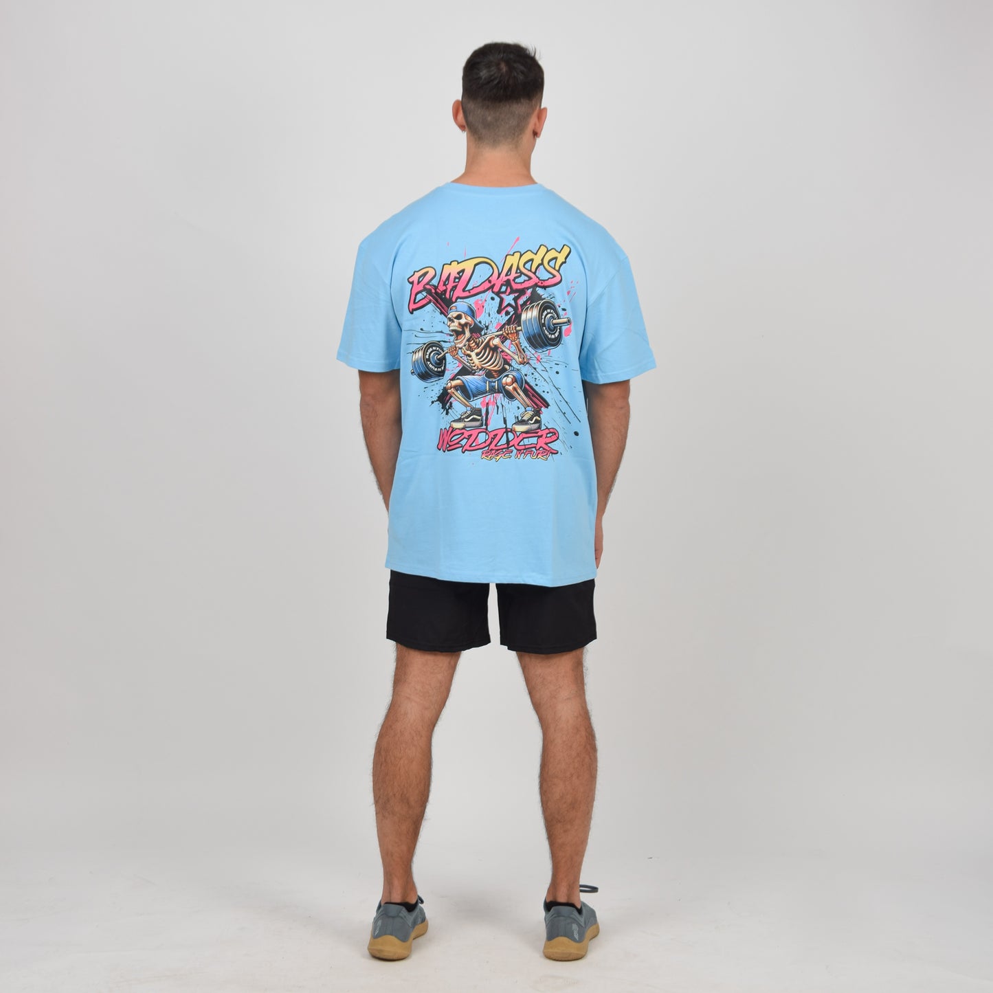 Tshirt Oversize Badass Bleu Homme