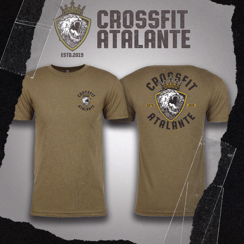 Tshirt Homme Kaki CrossFit Atalante