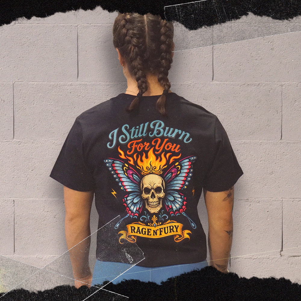 Tshirt Crop BURNING WINGS