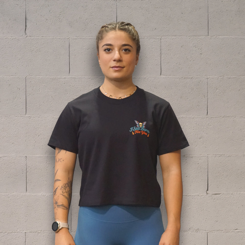 
                  
                    Tshirt Crop BURNING WINGS
                  
                