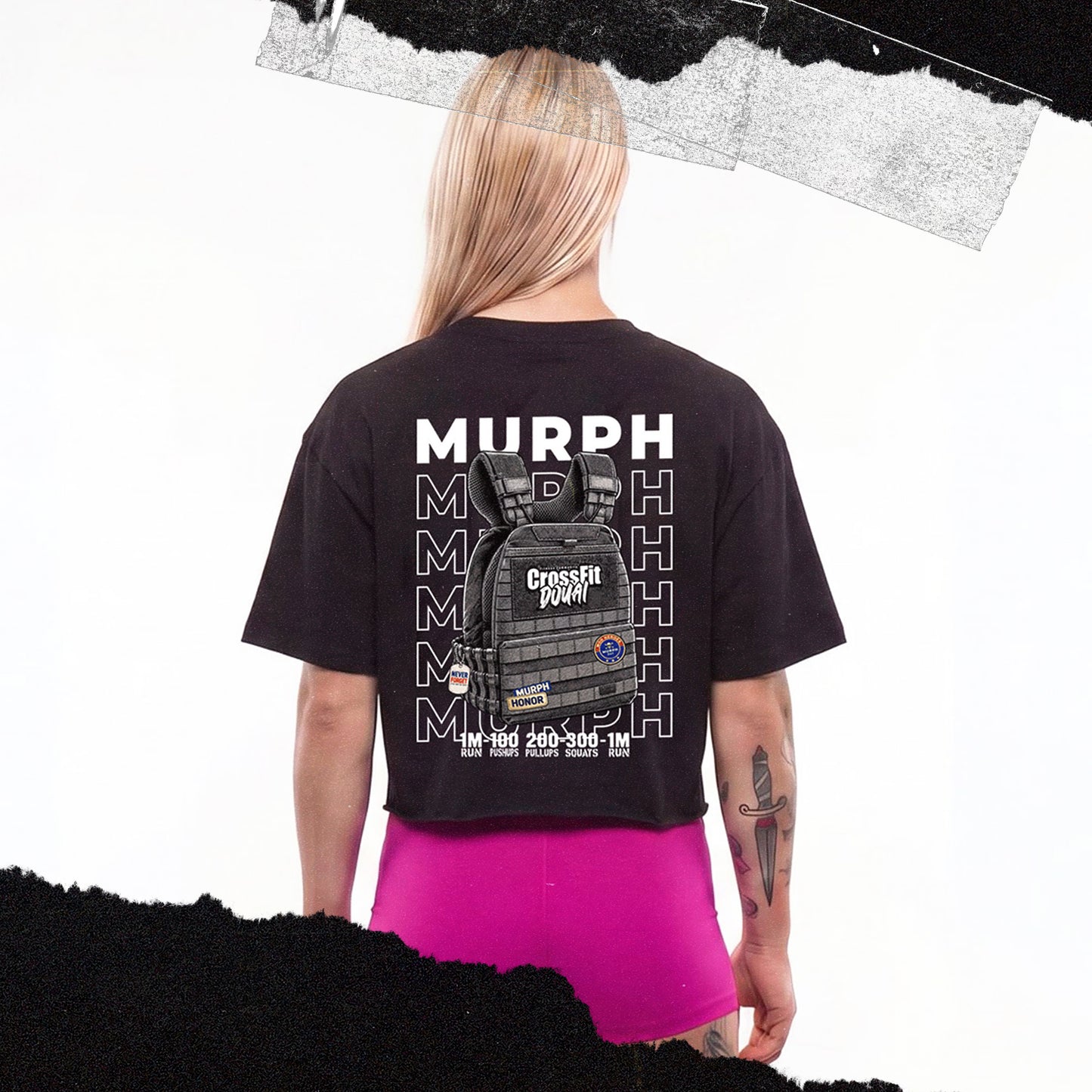 
                  
                    Tshirt Crop Oversize Noir MURPH
                  
                