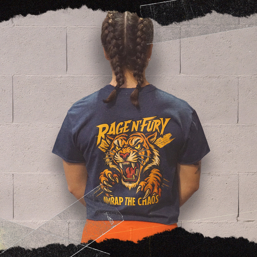 Tshirt Crop Navy AMRAP BEAST