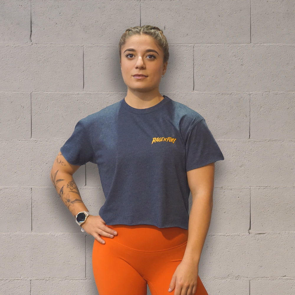 
                  
                    Tshirt Crop Navy AMRAP BEAST
                  
                