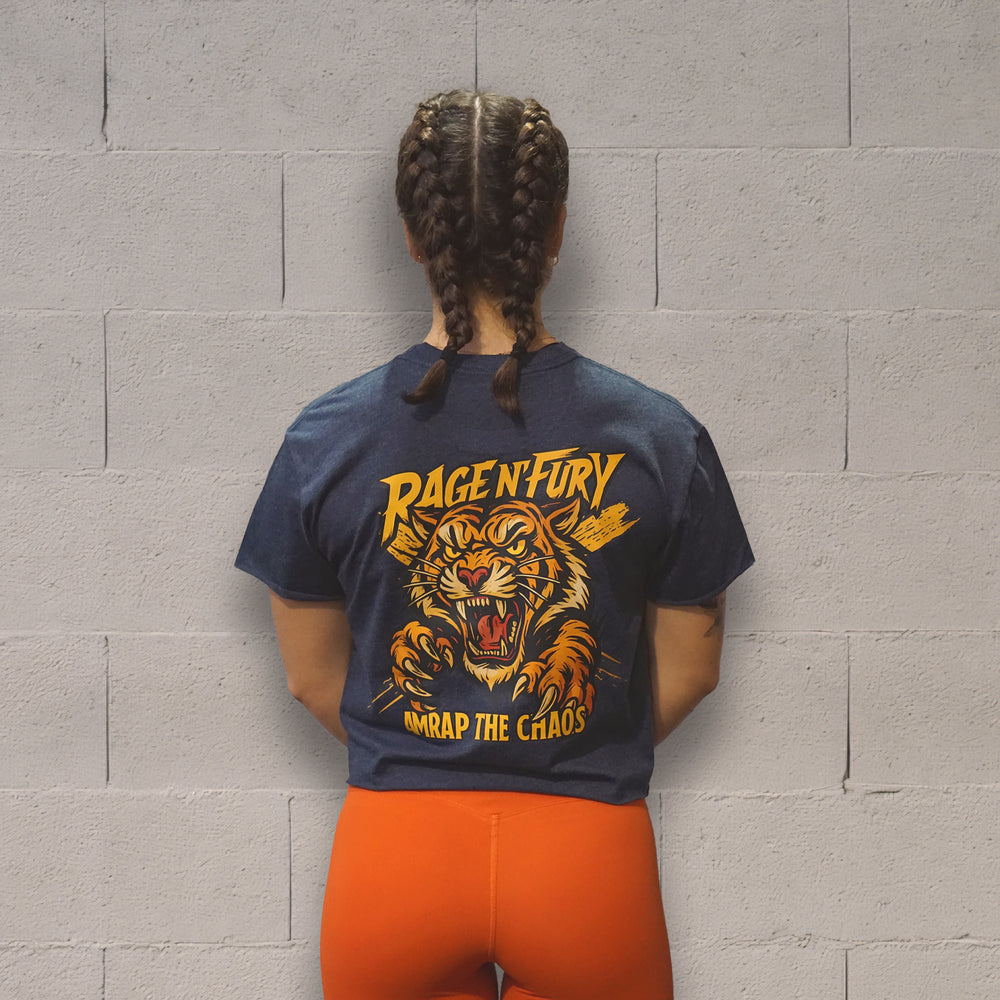 
                  
                    Tshirt Crop Navy AMRAP BEAST
                  
                