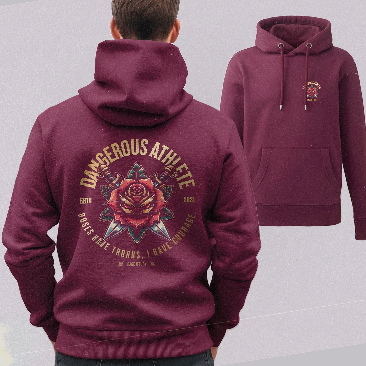 
                  
                    Sweat Hoodie Burgundy Femme à personnaliser
                  
                