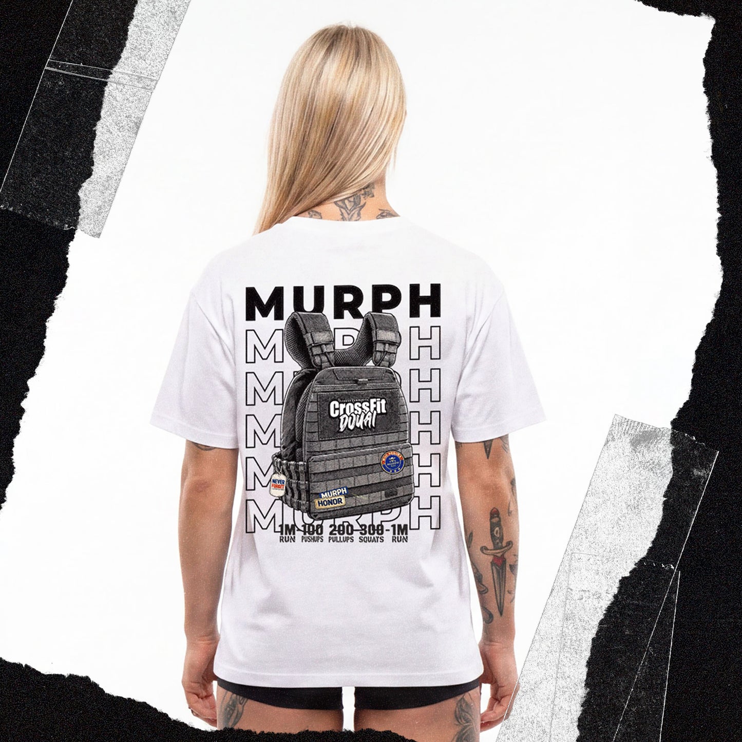 
                  
                    Tshirt Oversize Unisex Blanc MURPH CF Douai
                  
                