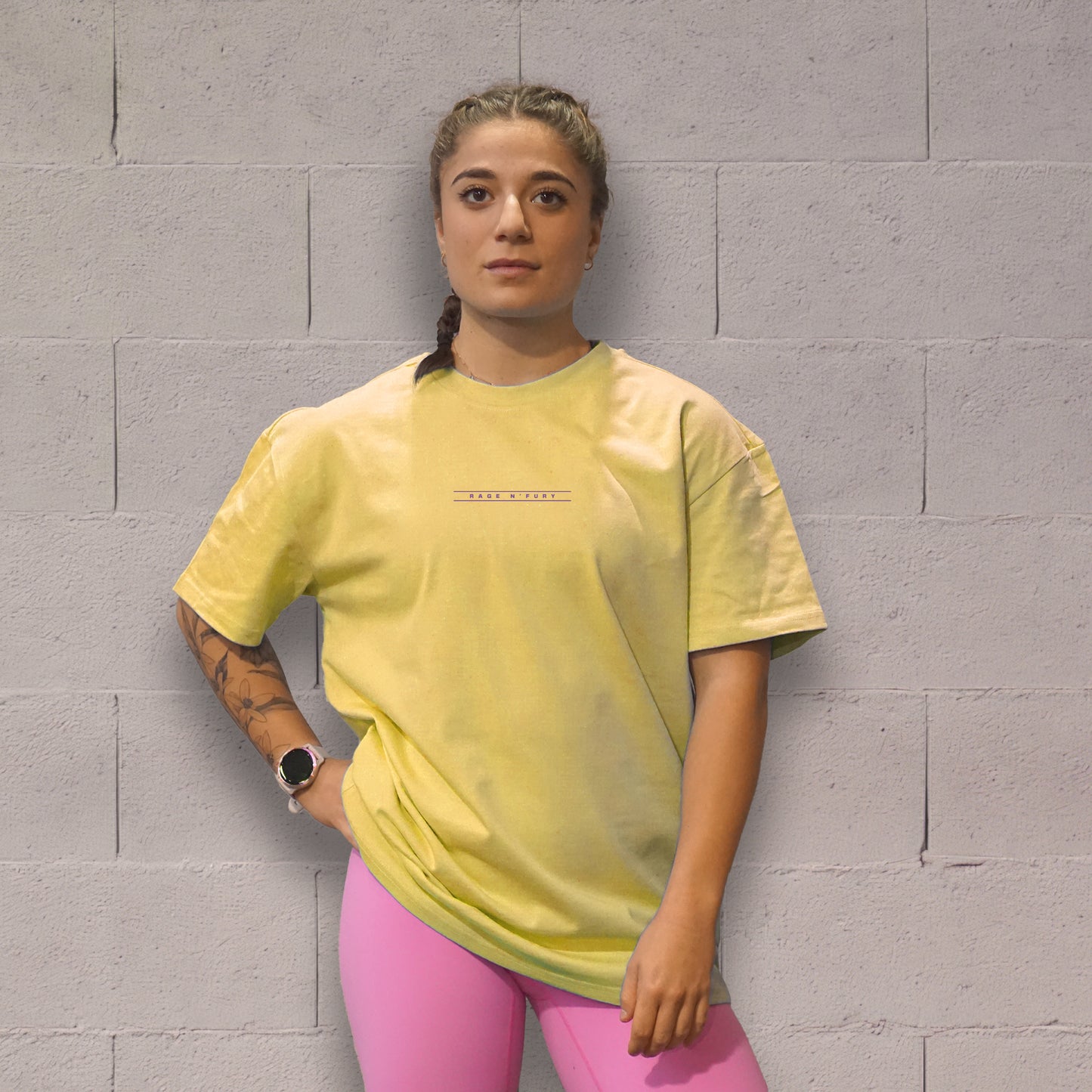 
                  
                    Tshirt Oversize Unisex  Jaune Love
                  
                