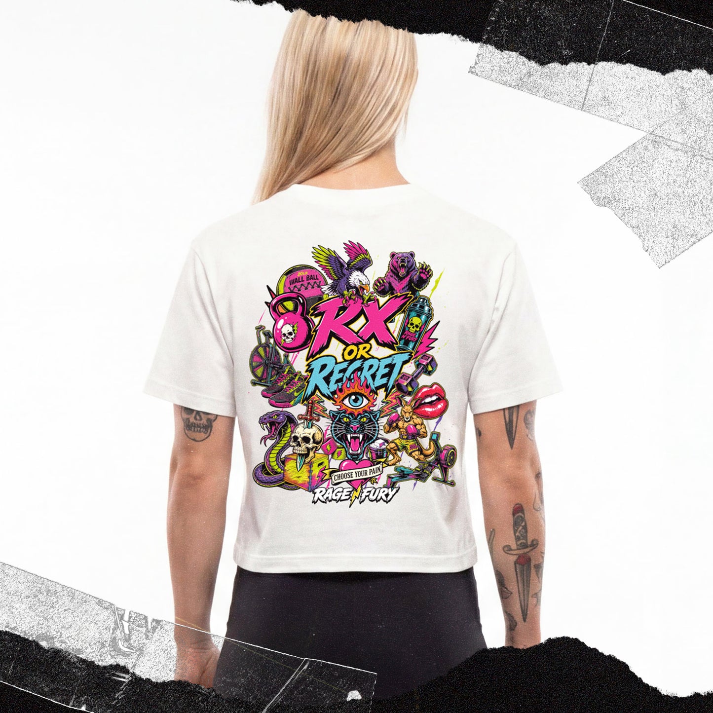 
                  
                    Tshirt Crop Blanc OVERKILL
                  
                