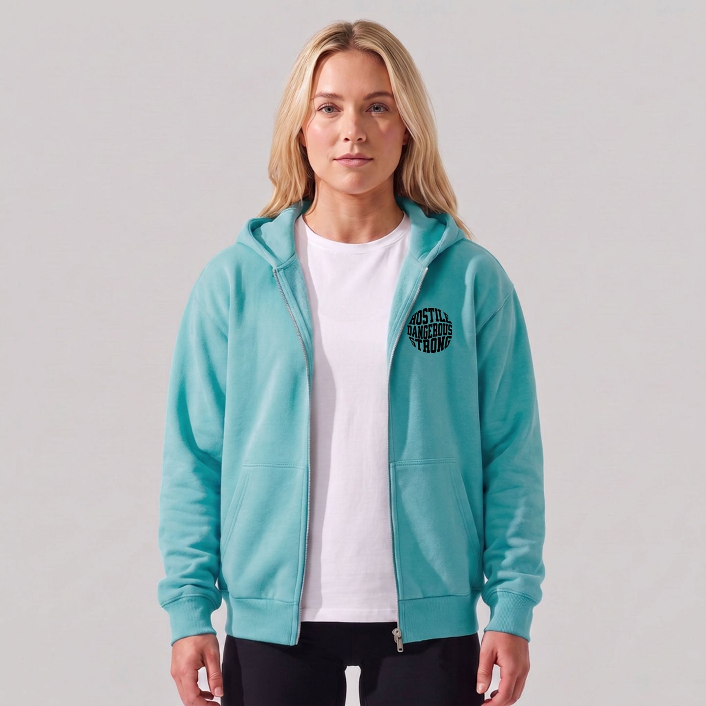 
                  
                    Sweat ZIP Hoodie Unisex Hostile turquoise
                  
                