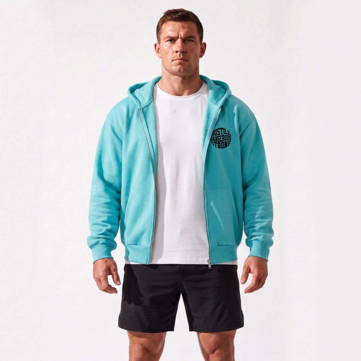 
                  
                    Sweat ZIP Hoodie Unisex Hostile turquoise
                  
                