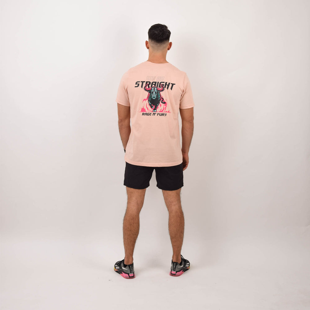Tshirt rose Raging BULL